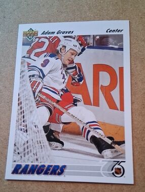 Rangers/Edmonton Oilers Adam Graves NHL Hockey Trading Cards